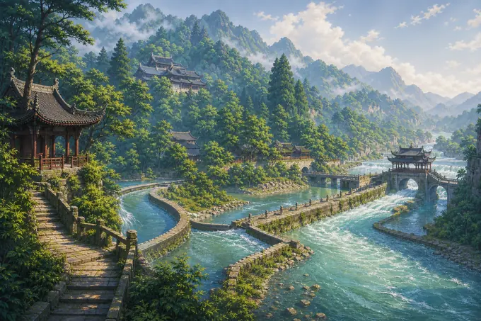 Mount Qingcheng and the Dujiangyan Irrigation Systemのイメージ画像