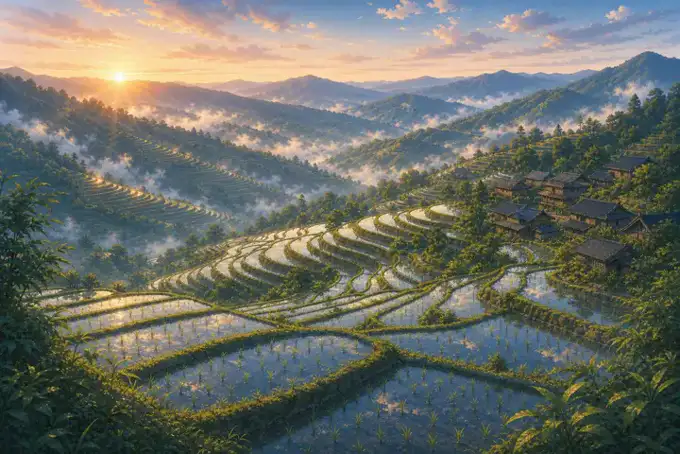 Cultural Landscape of Honghe Hani Rice Terracesのイメージ画像