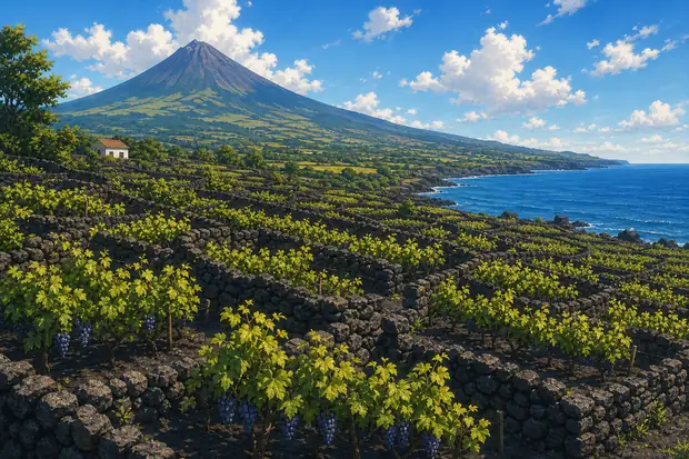 Landscape of the Pico Island Vineyard Cultureのイメージ画像
