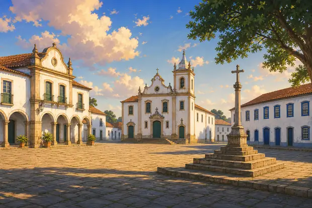 São Francisco Square in the Town of São Cristóvãoのイメージ画像