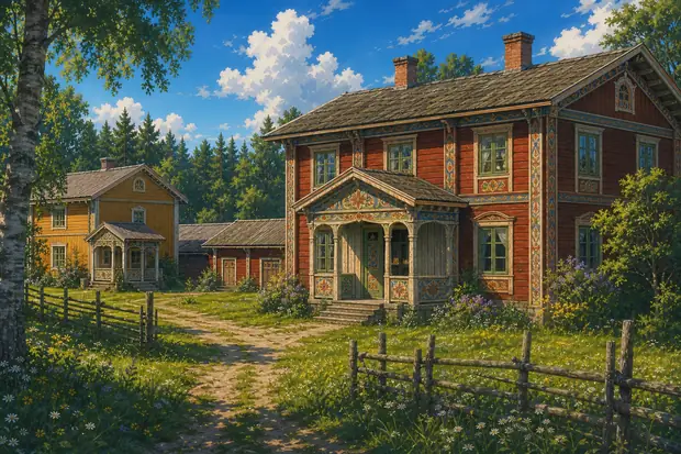 Decorated Farmhouses of Hälsinglandのイメージ画像