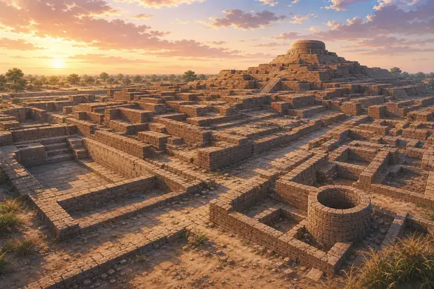 Archaeological Ruins at Moenjodaroのイメージ画像