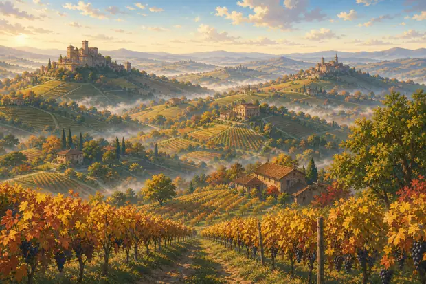 Vineyard Landscape of Piedmont: Langhe-Roero and Monferratoのイメージ画像