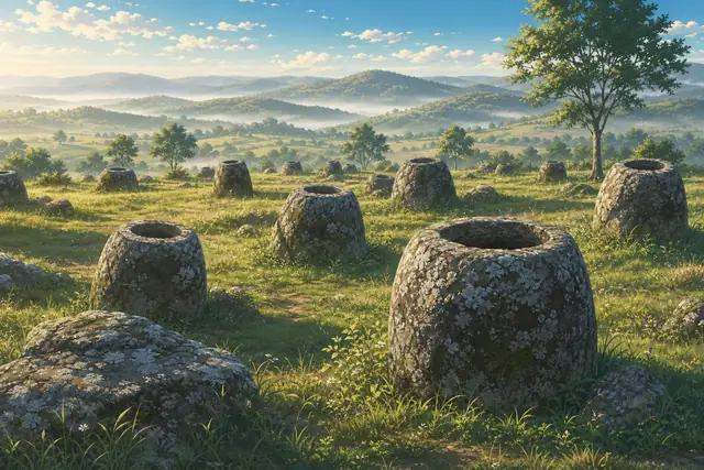 Megalithic Jar Sites in Xiengkhuang – Plain of Jarsのイメージ画像