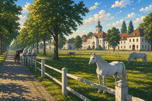 Landscape for Breeding and Training of Ceremonial Carriage Horses at Kladruby nad Labemのイメージ画像