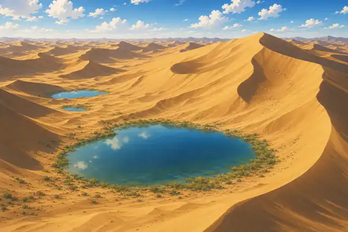 Badain Jaran Desert - Towers of Sand and Lakesのイメージ画像