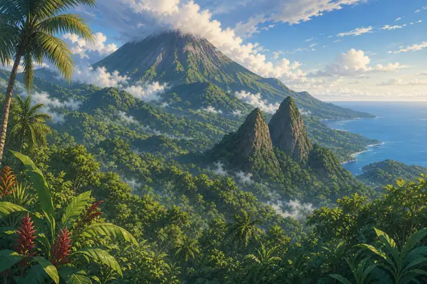 Volcanoes and Forests of Mount Pelée and the Pitons of Northern Martiniqueのイメージ画像