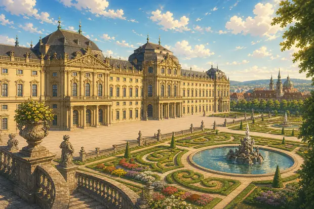 Würzburg Residence with the Court Gardens and Residence Squareのイメージ画像