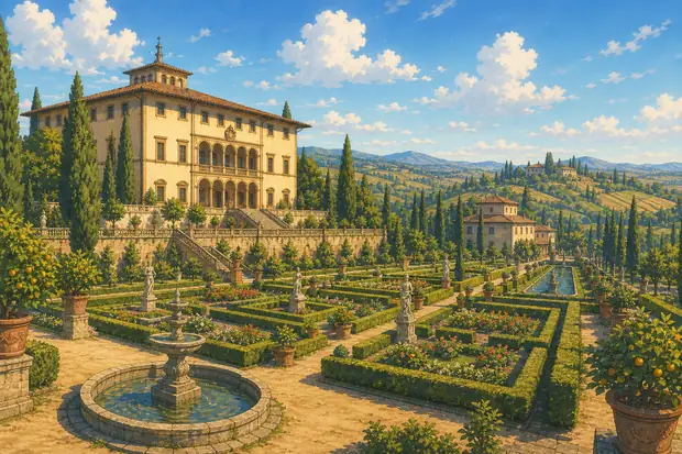 Medici Villas and Gardens in Tuscanyのイメージ画像