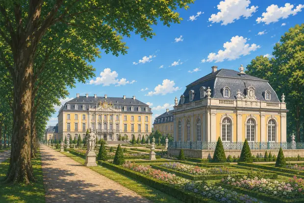 Castles of Augustusburg and Falkenlust at Brühlのイメージ画像