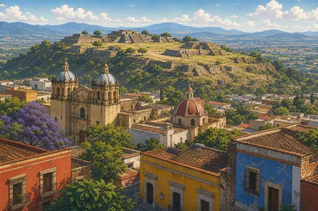Historic Centre of Oaxaca and Archaeological Site of Monte Albánのイメージ画像