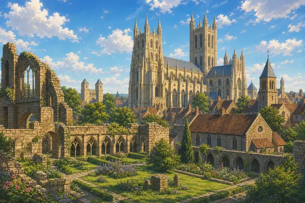 Canterbury Cathedral, St Augustine's Abbey, and St Martin's Churchのイメージ画像