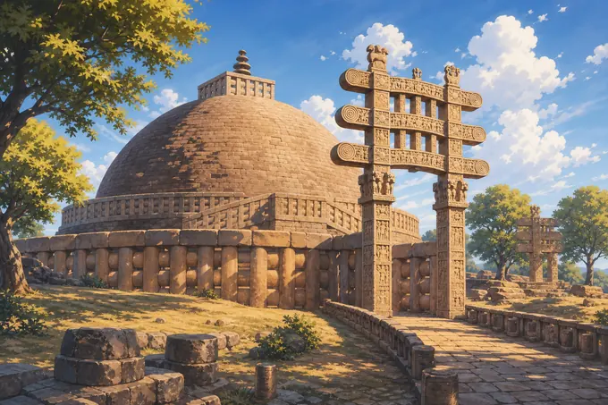 Buddhist Monuments at Sanchiのイメージ画像
