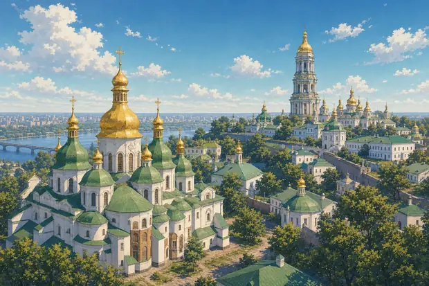 Kyiv: Saint-Sophia Cathedral and Related Monastic Buildings, Kyiv-Pechersk Lavraのイメージ画像