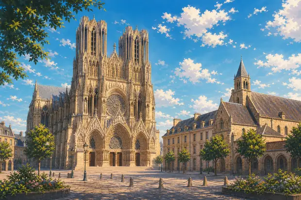 Cathedral of Notre-Dame, Former Abbey of Saint-Rémi and Palace of Tau, Reimsのイメージ画像