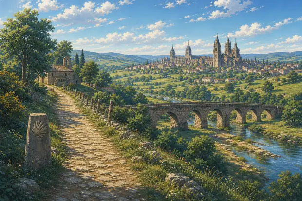 Routes of Santiago de Compostela: Camino Francés and Routes of Northern Spainのイメージ画像