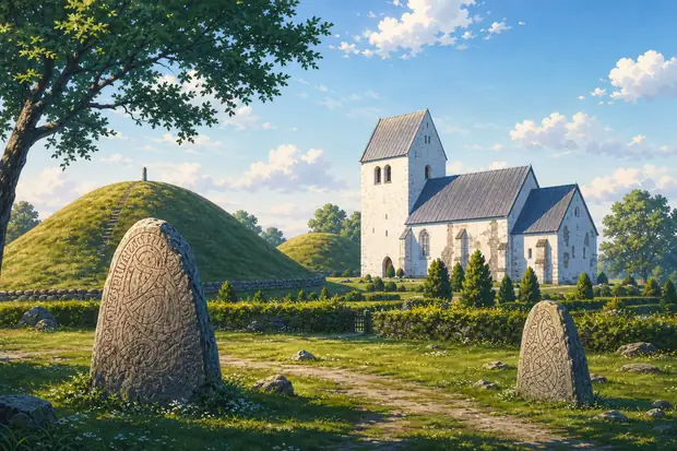 Jelling Mounds, Runic Stones and Churchのイメージ画像