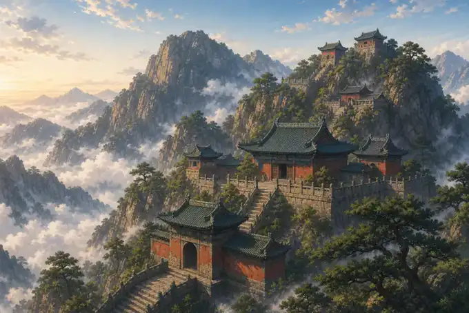 Ancient Building Complex in the Wudang Mountainsのイメージ画像