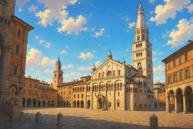 Cathedral, Torre Civica and Piazza Grande, Modenaのイメージ画像