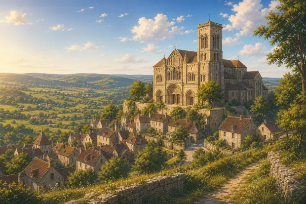 Vézelay, Church and Hillのイメージ画像
