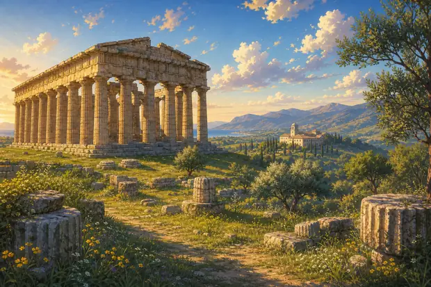 Cilento and Vallo di Diano National Park with the Archeological Sites of Paestum and Velia, and the Certosa di Padulaのイメージ画像