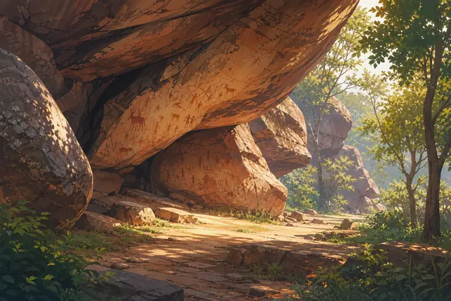 Rock Shelters of Bhimbetkaのイメージ画像