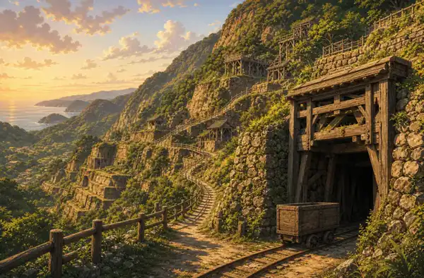 佐渡島の金山のイメージ画像